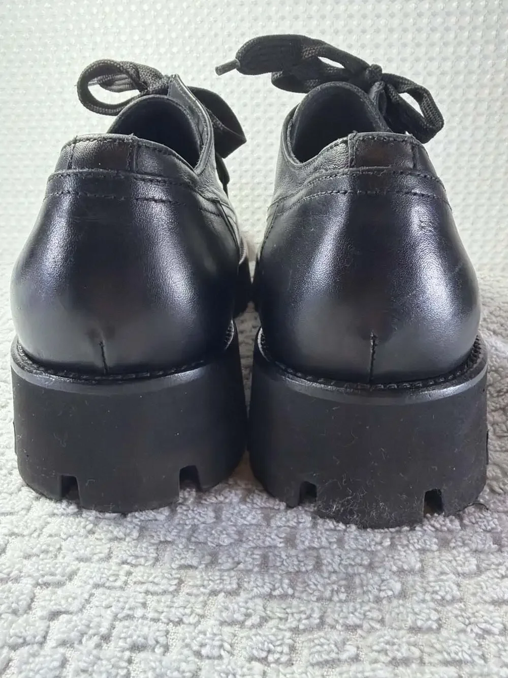 Versace Greca Portico Leather Derby Shoes